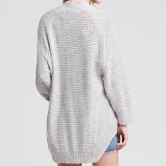 Banana Republic Textured High/Low Open Cardigan | Size M - Picture 6 of 6